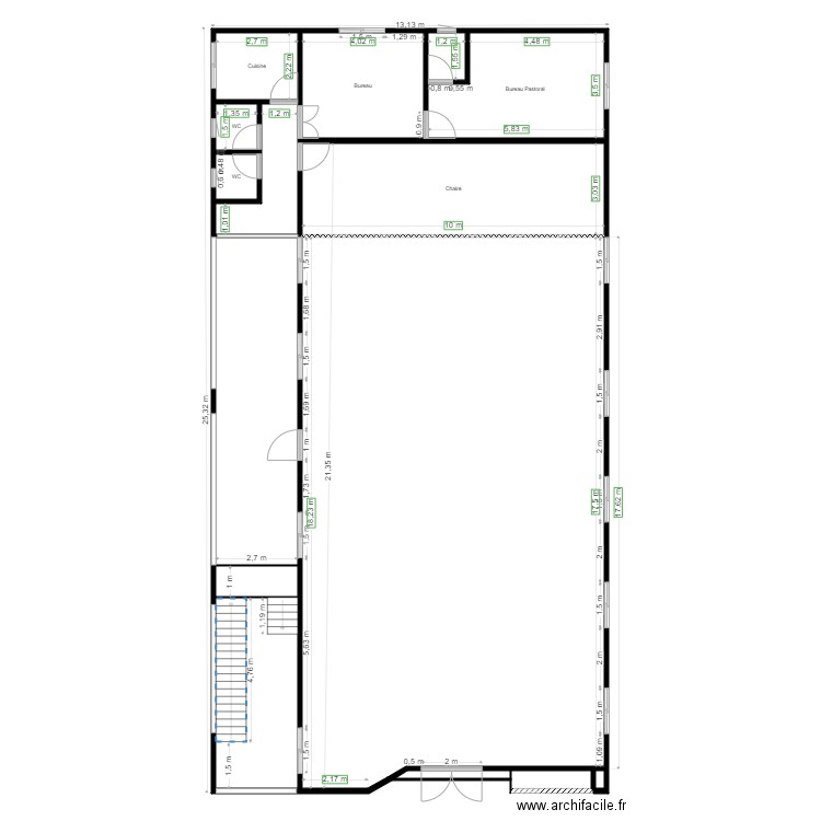 LUBENDO. Plan de 13 pièces et 310 m2