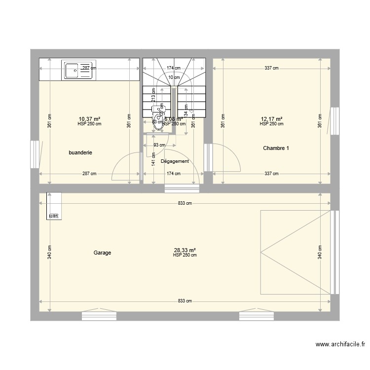 Sous sol ABLEIGES. Plan de 0 pièce et 0 m2