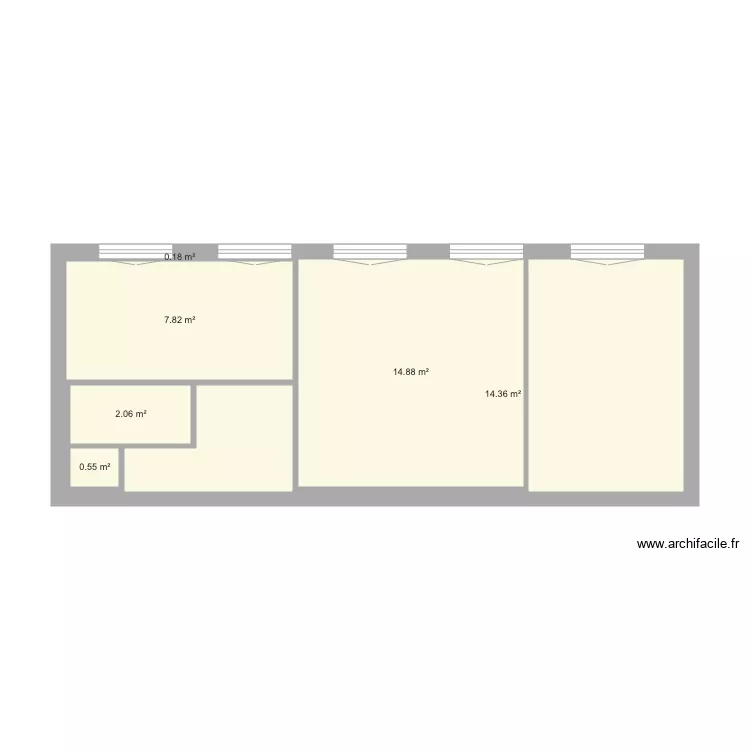 Haut Caluire existant. Plan de 