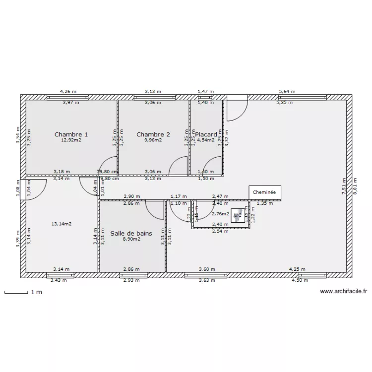 EFFRAY cloisons. Plan de 