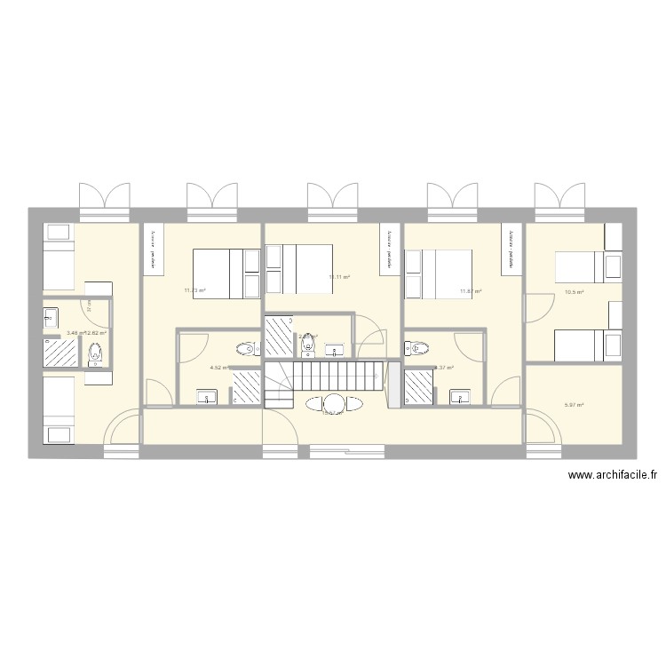 rdc cabane. Plan de 0 pièce et 0 m2