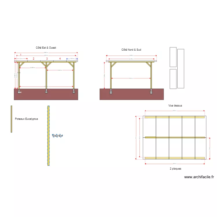 Carport 2. Plan de Carport 2. Plan de