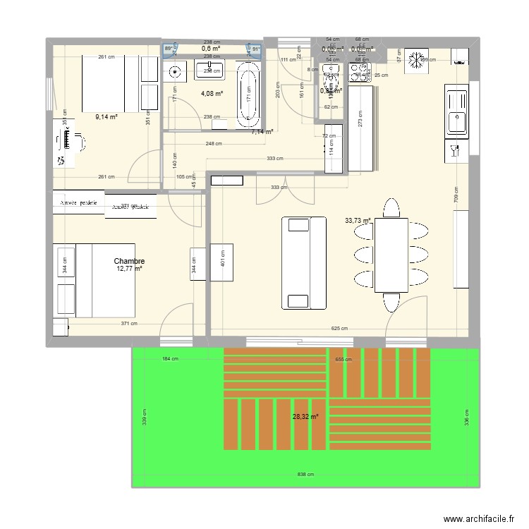 T3 rennes. Plan de 0 pièce et 0 m2