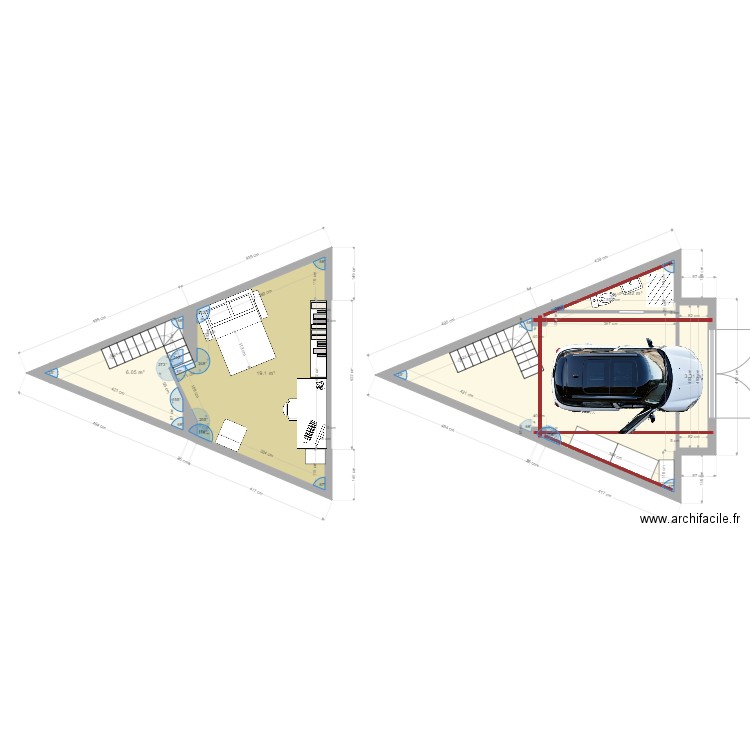 garage sdb 2 structure. Plan de 0 pièce et 0 m2