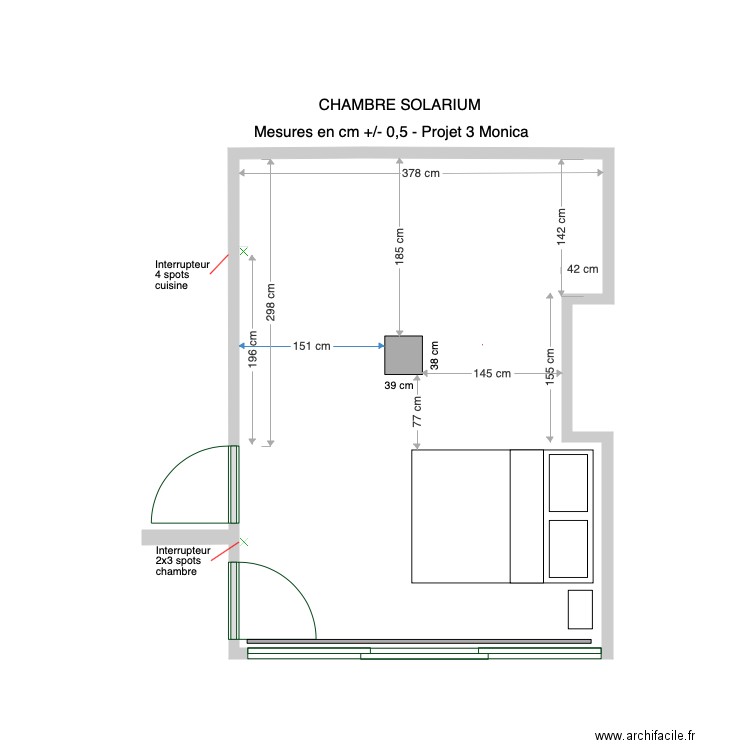 Projet 3 Monica mesures. Plan de 0 pièce et 0 m2