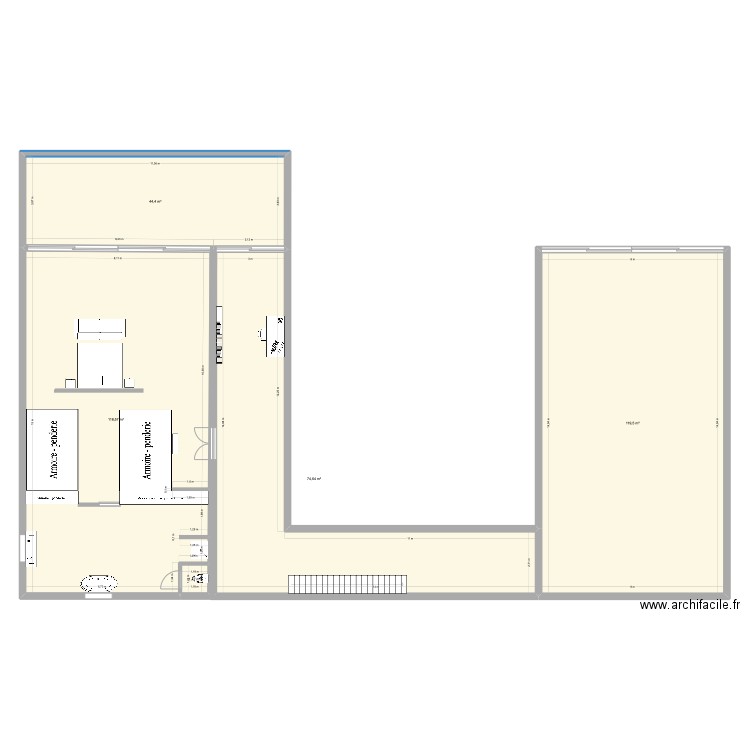 1er étage Cepaka. Plan de 5 pièces et 359 m2