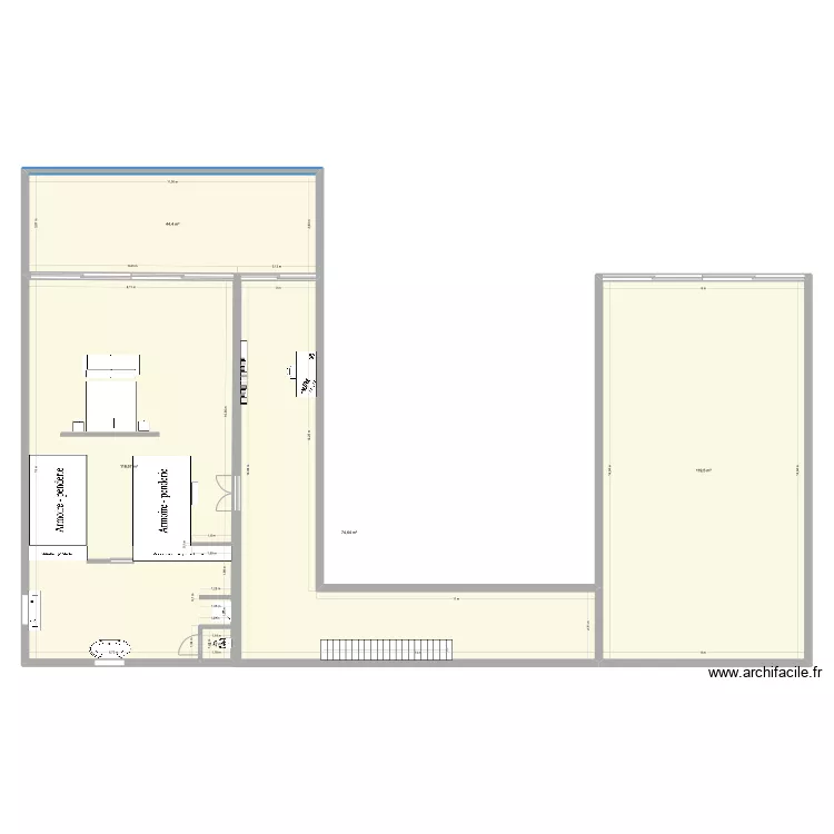 1er &eacute;tage Cepaka. Plan de 