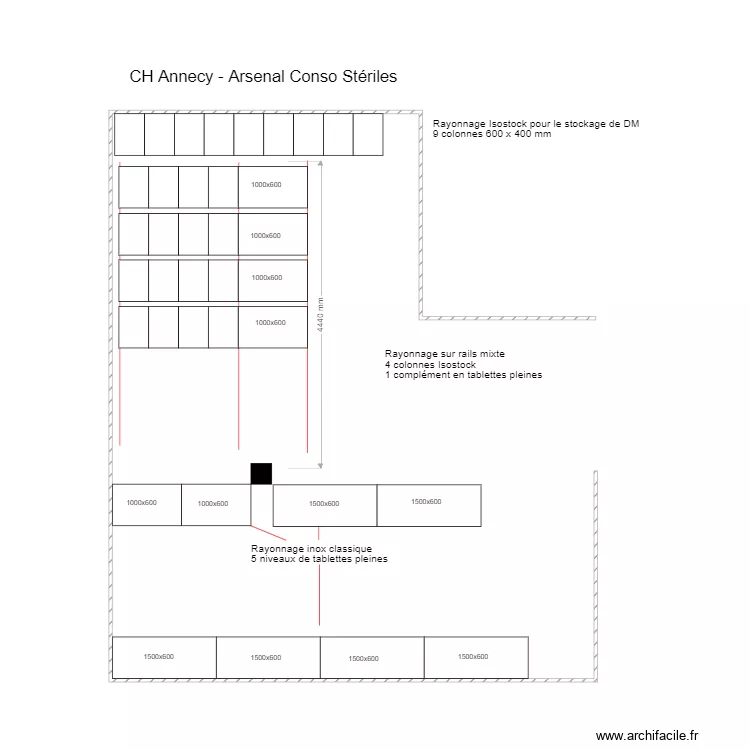 CH Annecy Conso St&eacute;rile DMS. Plan de 