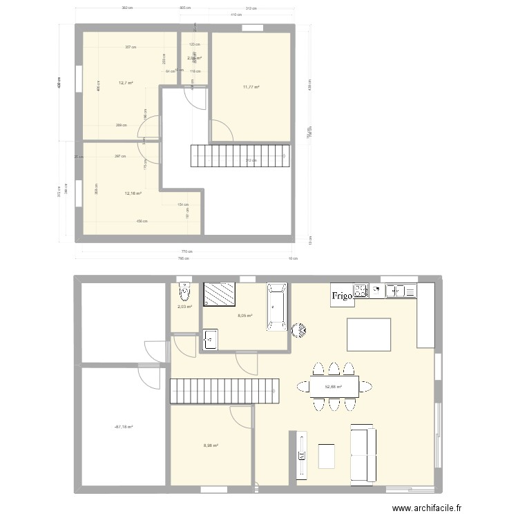 plan maison 1.1. Plan de 9 pièces et 124 m2