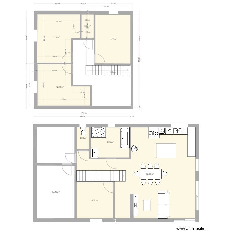plan maison 1.1. Plan de 0 pièce et 0 m2
