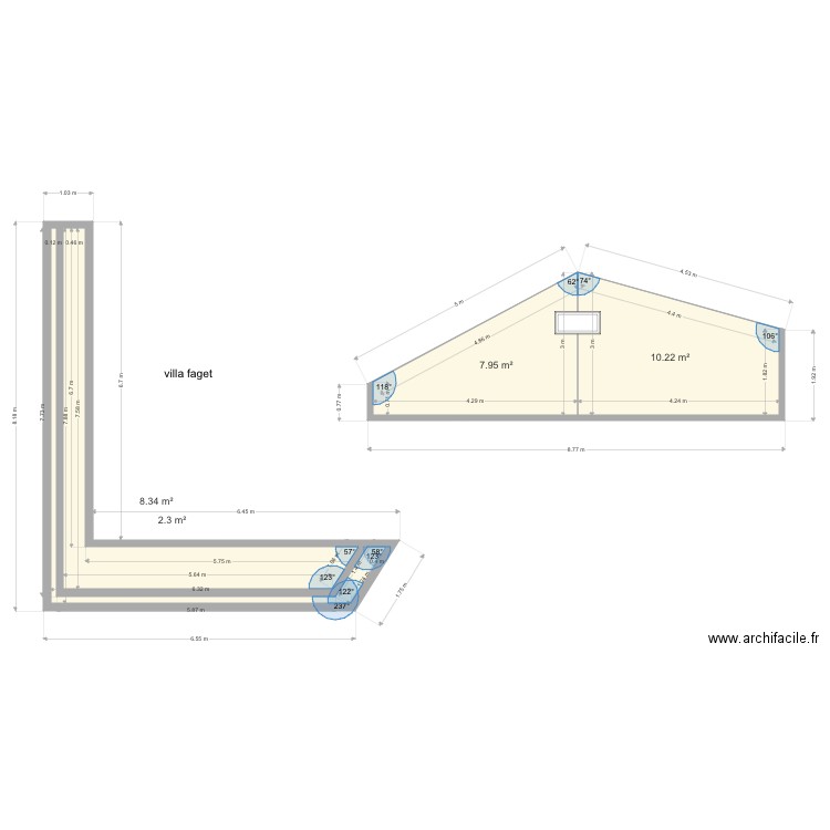 villa Faget corniche . Plan de 0 pièce et 0 m2