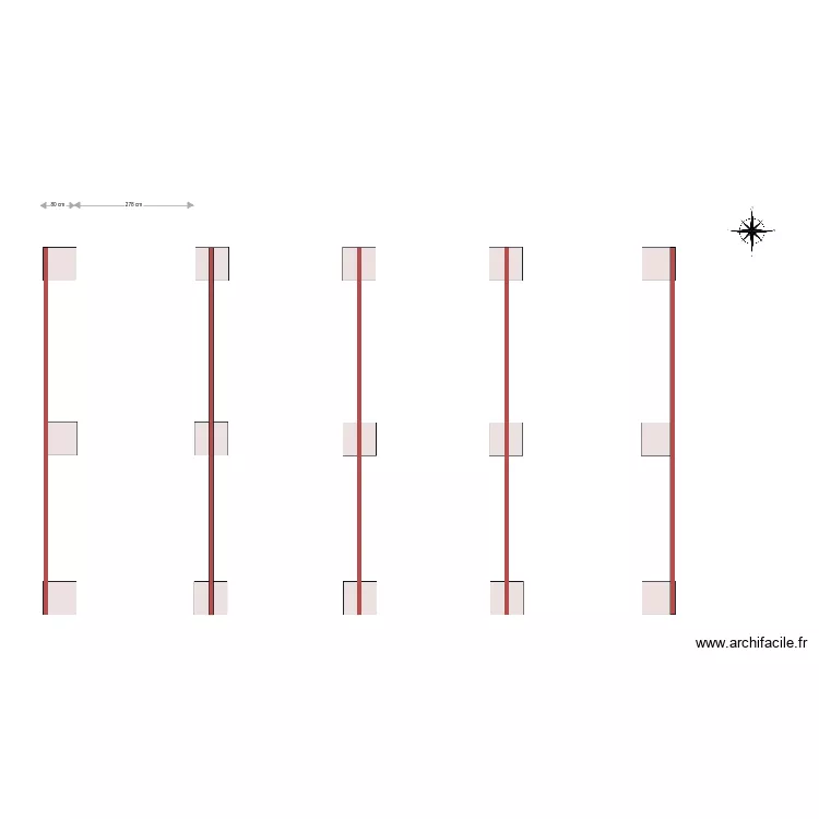 louis porte ossature. Plan de 