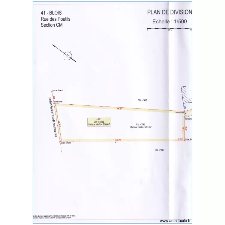 CM 796. Plan de 