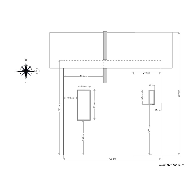 Mams Façade Est. Plan de 0 pièce et 0 m2