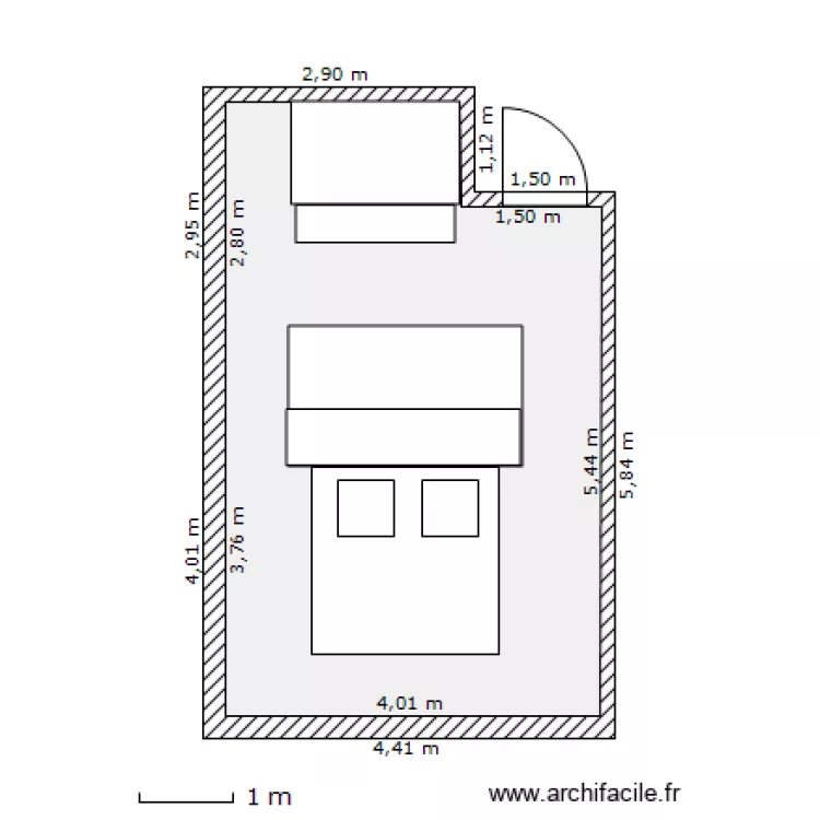 chambre parents. Plan de chambre parents. Plan de