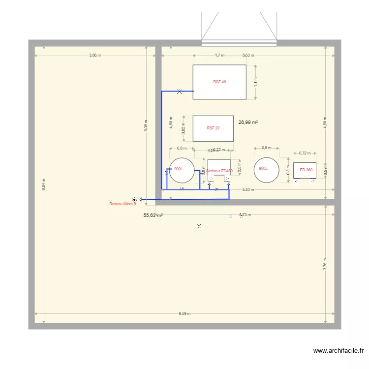 Local Prescia 2. Plan de 