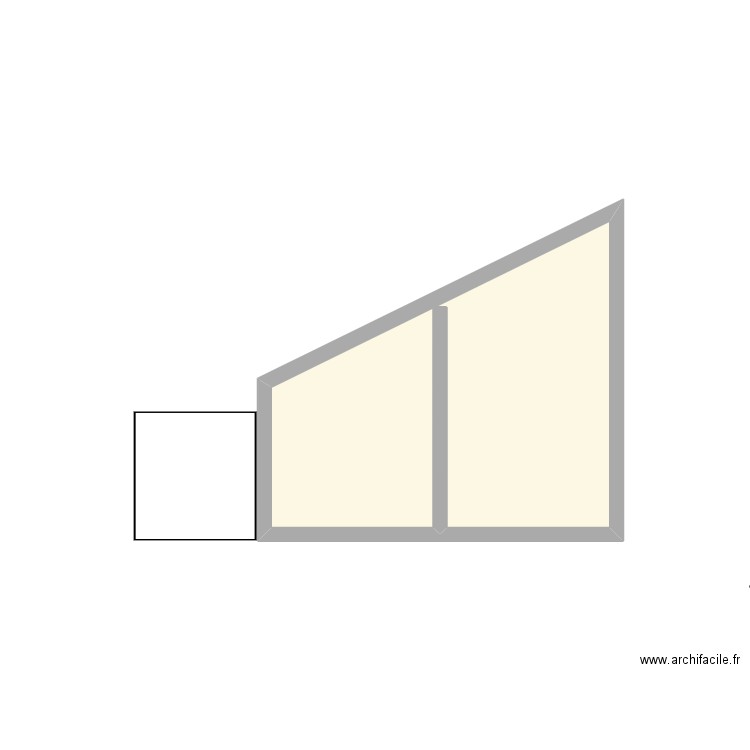 Plan de coupe sdb. Plan de 1 pièce et 4 m2