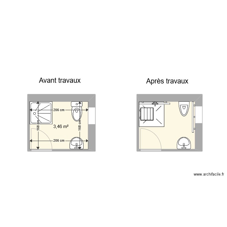 Sdb Marquet. Plan de 0 pièce et 0 m2