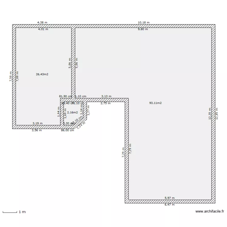 Plan pied. Plan de Plan pied. Plan de