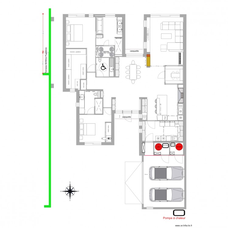 Villa Pascal 10 mars 17 V6 cotes DAI. Plan de 0 pièce et 0 m2