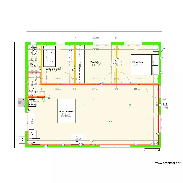 Chambre Dressing wc salle de bain salon. Plan de Chambre Dressing wc salle de bain salon. Plan de