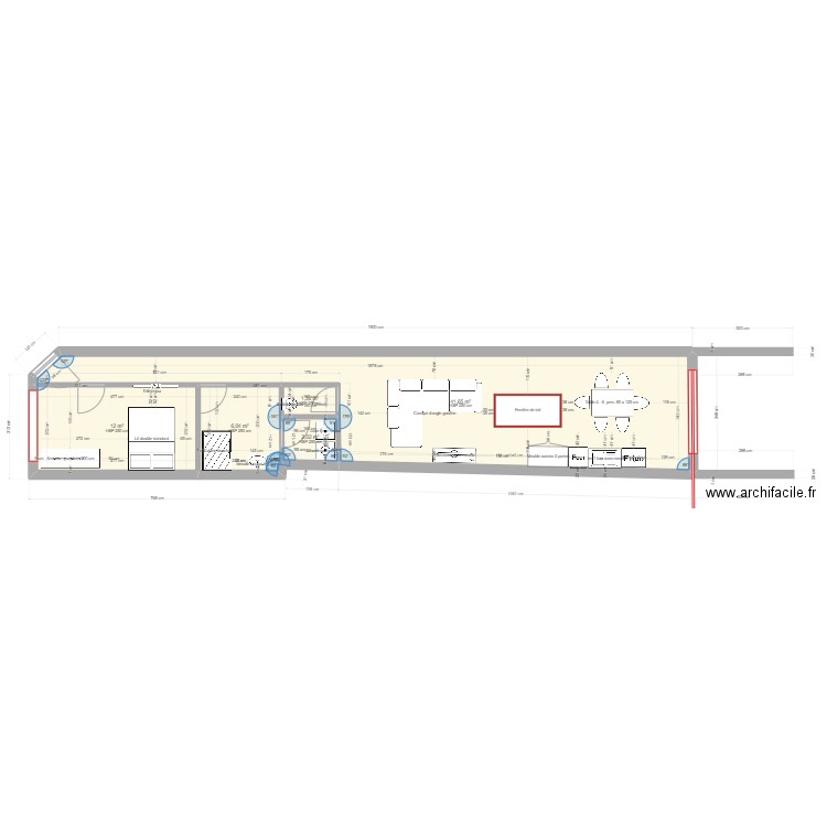 apartemment gauche . Plan de 0 pièce et 0 m2
