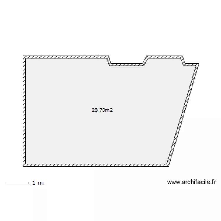 Appartemen 1 avant travaux. Plan de Appartemen 1 avant travaux. Plan de