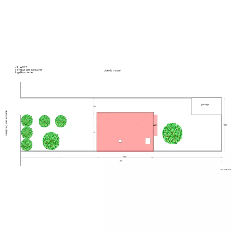 plan de masse. Plan de plan de masse. Plan de