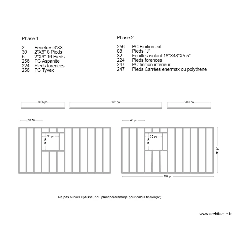 Mur Cote Fleuve 16X32. Plan de Mur Cote Fleuve 16X32. Plan de