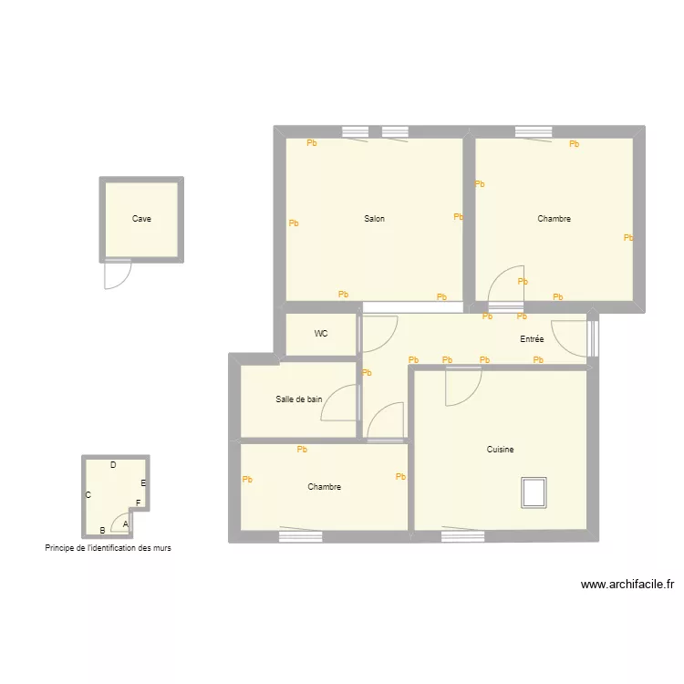 Croquis BINGLER App de gauche 4&egrave;me. Plan de 