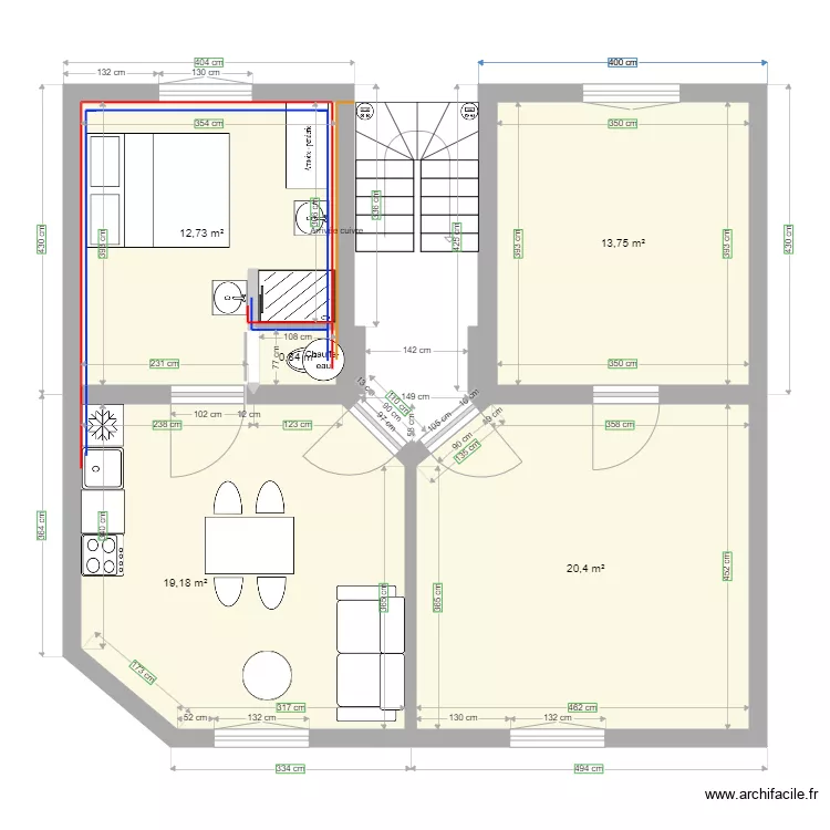 Antoine plan 3 Abbaye 32 plomberie. Plan de 