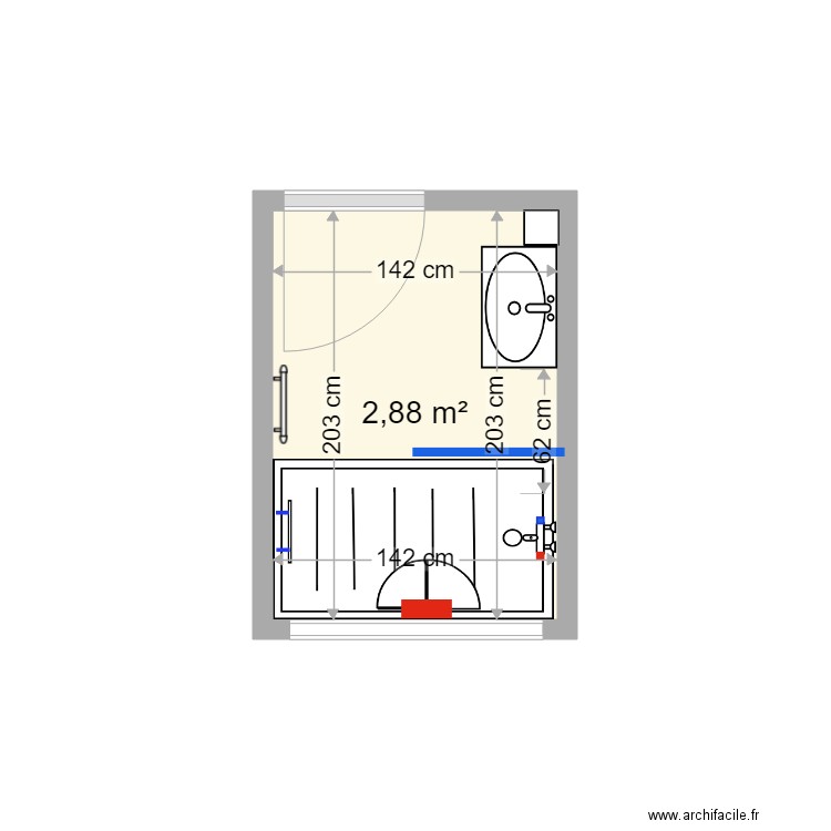 CHANDEZ SDB AP TX. Plan de 0 pièce et 0 m2