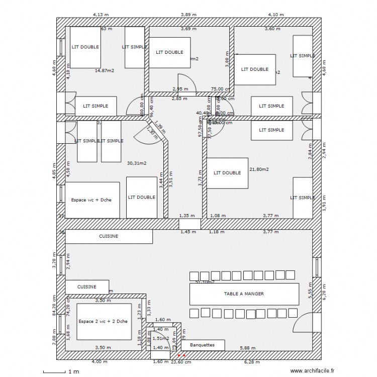 Le Badon 18/20 p. Plan de 0 pièce et 0 m2