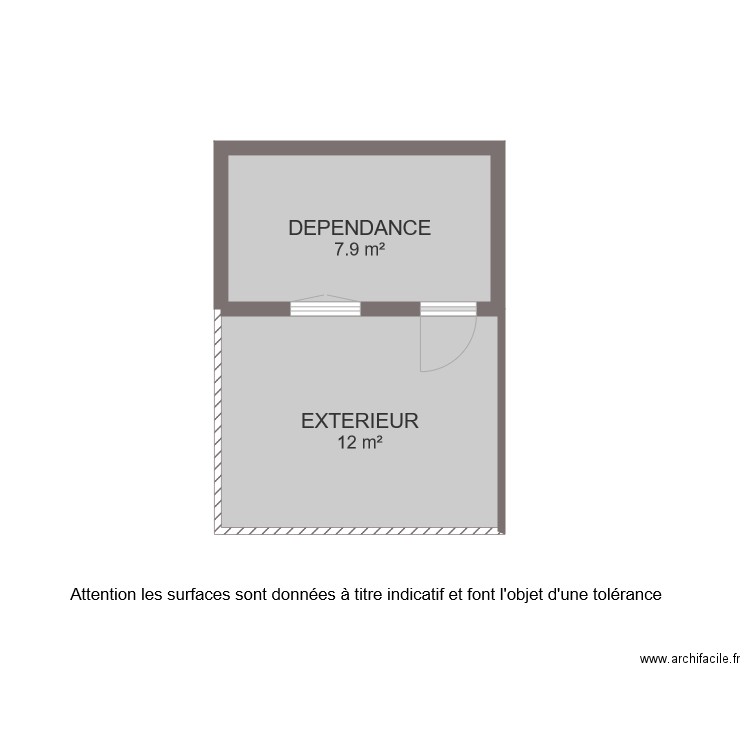 BI 6418 DEPENDANCE. Plan de 0 pièce et 0 m2