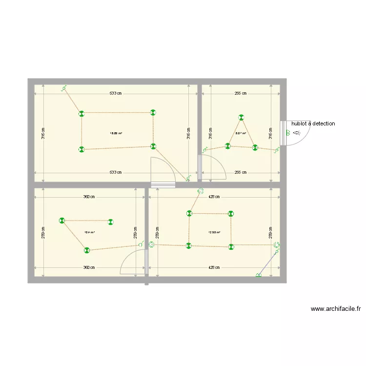 SAB ANTOINE SOUS SOL ECLAIRAGE. Plan de 