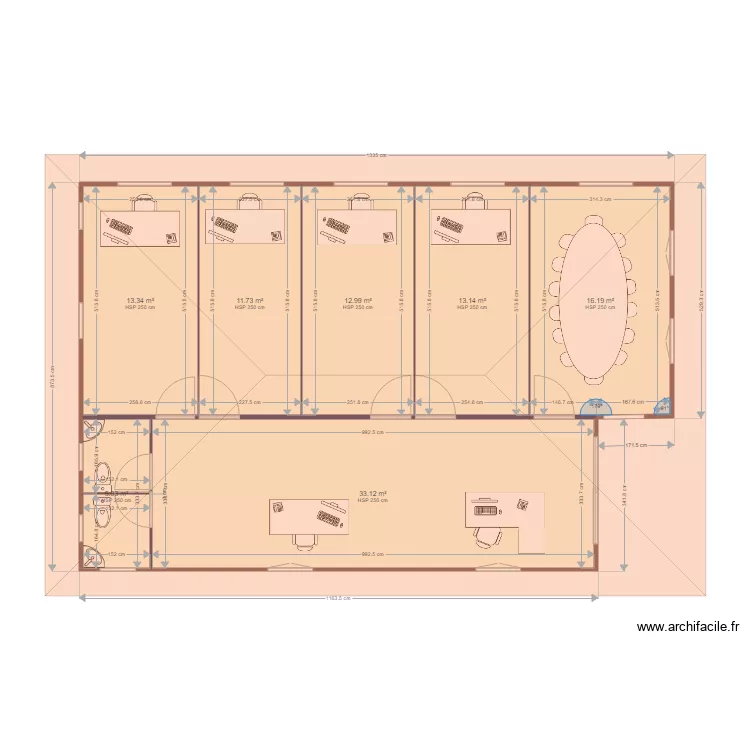 BUNGALO1PLANNUE. Plan de 