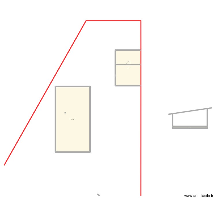 BRUN. Plan de 3 pièces et 161 m2