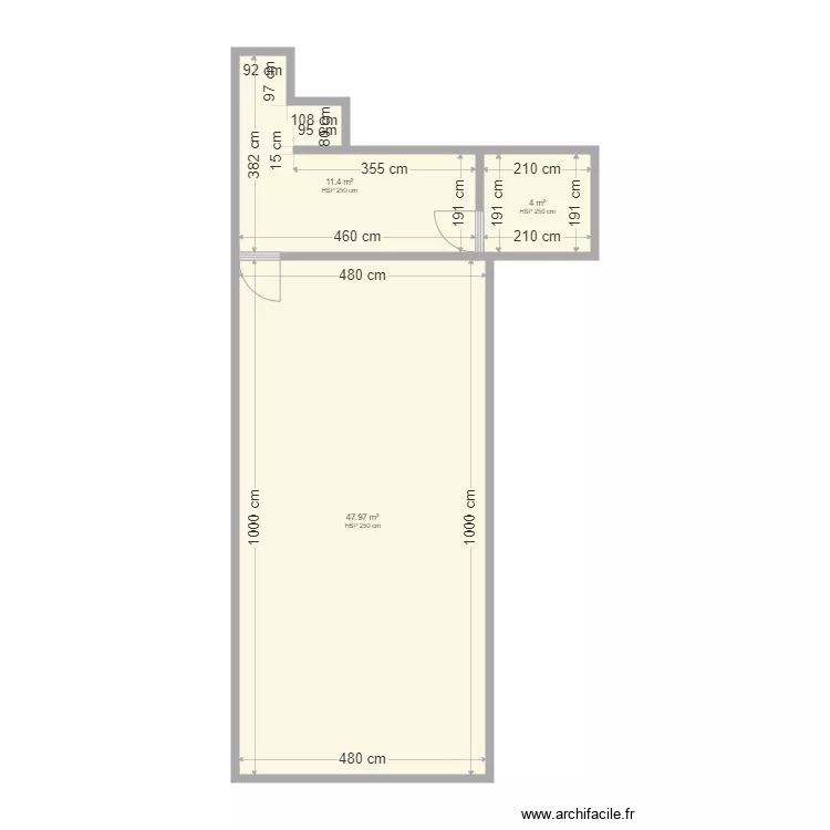 Surface RDC. Plan de Surface RDC. Plan de