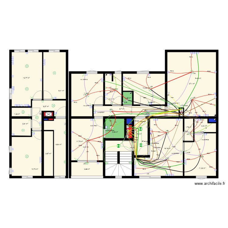 Etage 1 et 2. Plan de 0 pièce et 0 m2