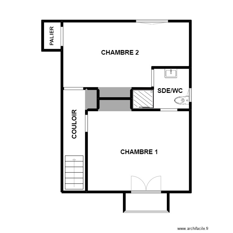  LESTOUX 2. Plan de 6 pièces et 25 m2