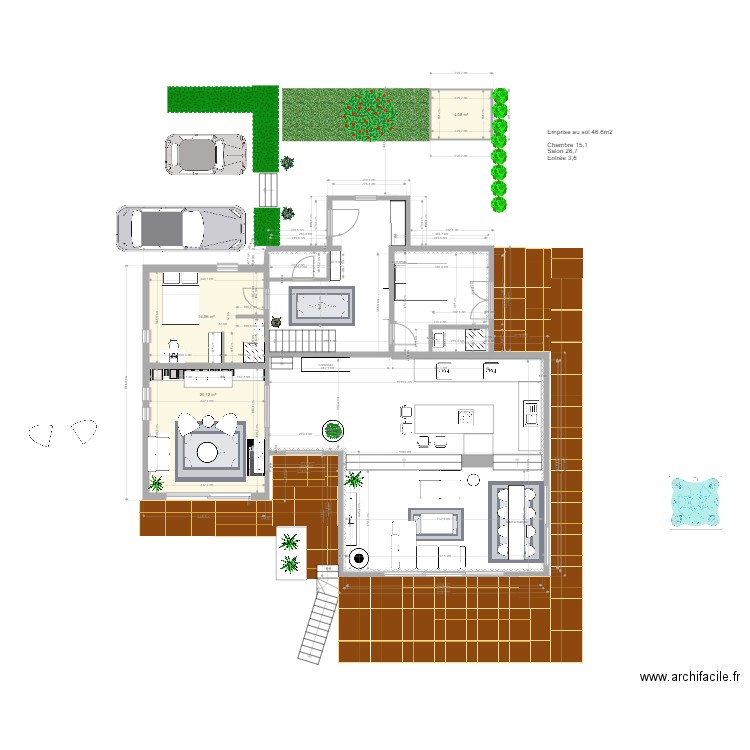 Extension 5. Plan de 0 pièce et 0 m2