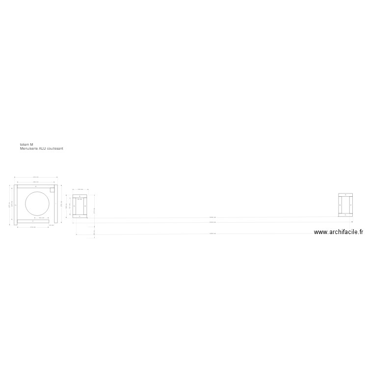 Totem M coulissant. Plan de 0 pièce et 0 m2