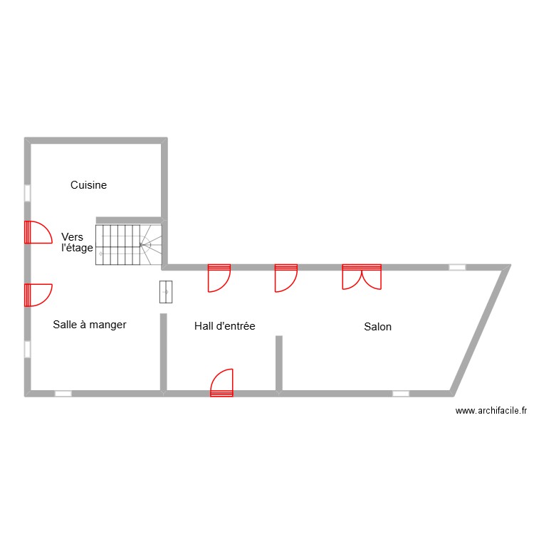 Le_Donne_PLan. Plan de 1 pièce et 93 m2