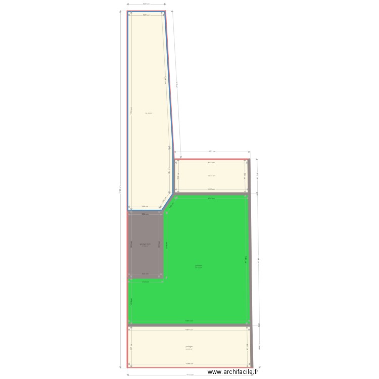 amenagement ext ancienne version. Plan de 0 pièce et 0 m2