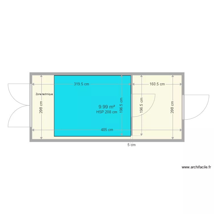 DEAUVILLE DUPRAT DUO extension. Plan de 