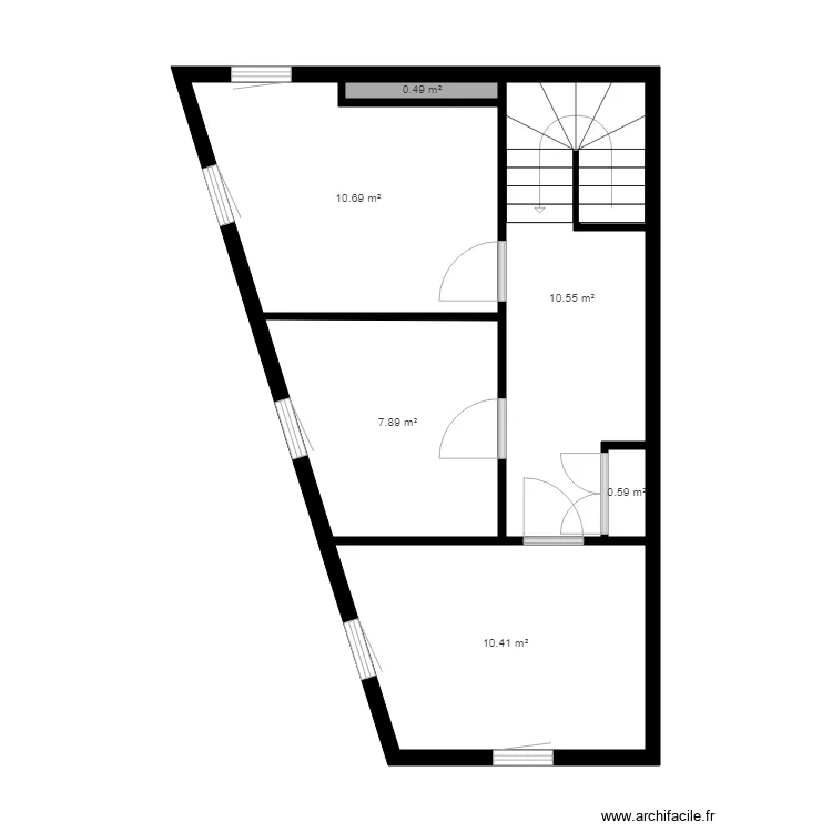 ETAGE TROISIEME BRIONNE. Plan de 