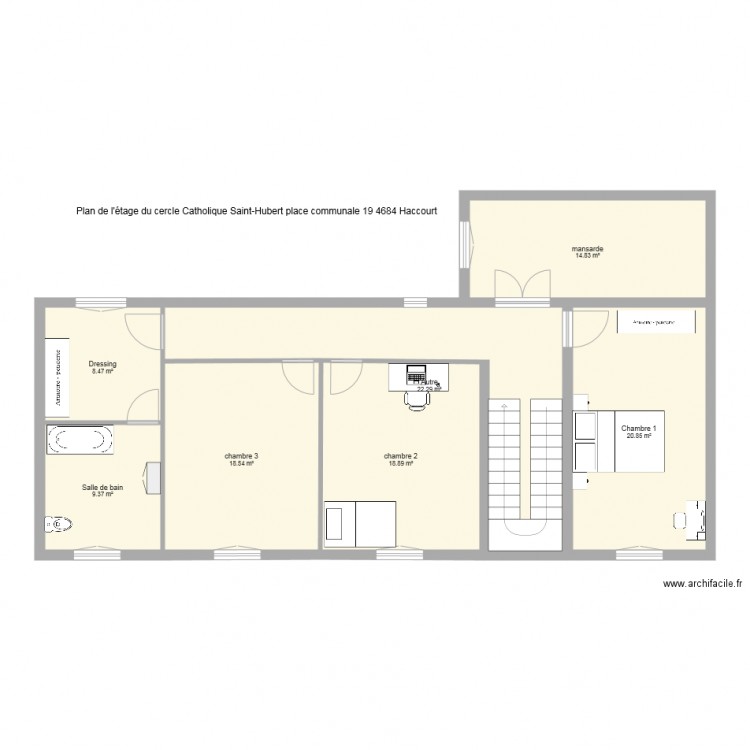 19 place communaleetage. Plan de 0 pièce et 0 m2