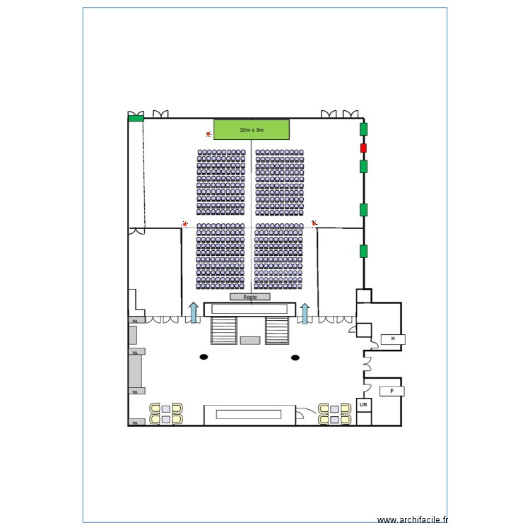 PW emplacement caméras. Plan de 0 pièce et 0 m2