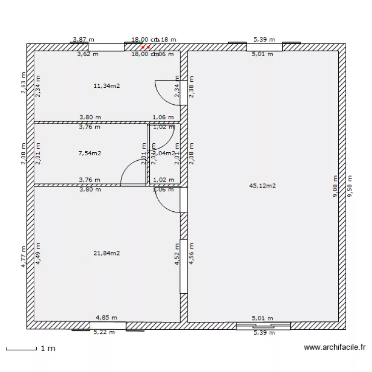 robert benoit RDC. Plan de 
