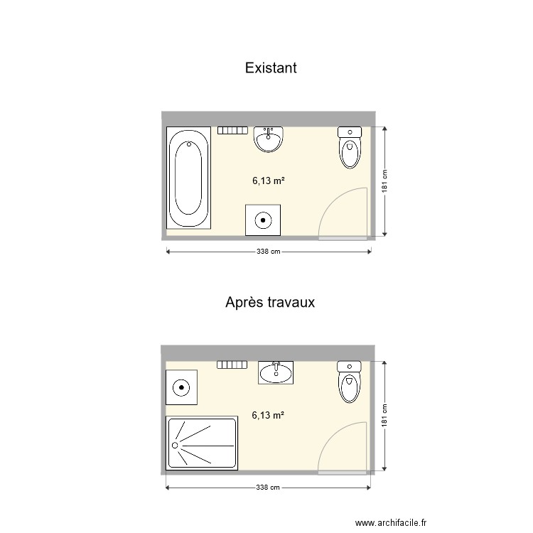 Sdb ROUSSET Marinette. Plan de 0 pièce et 0 m2